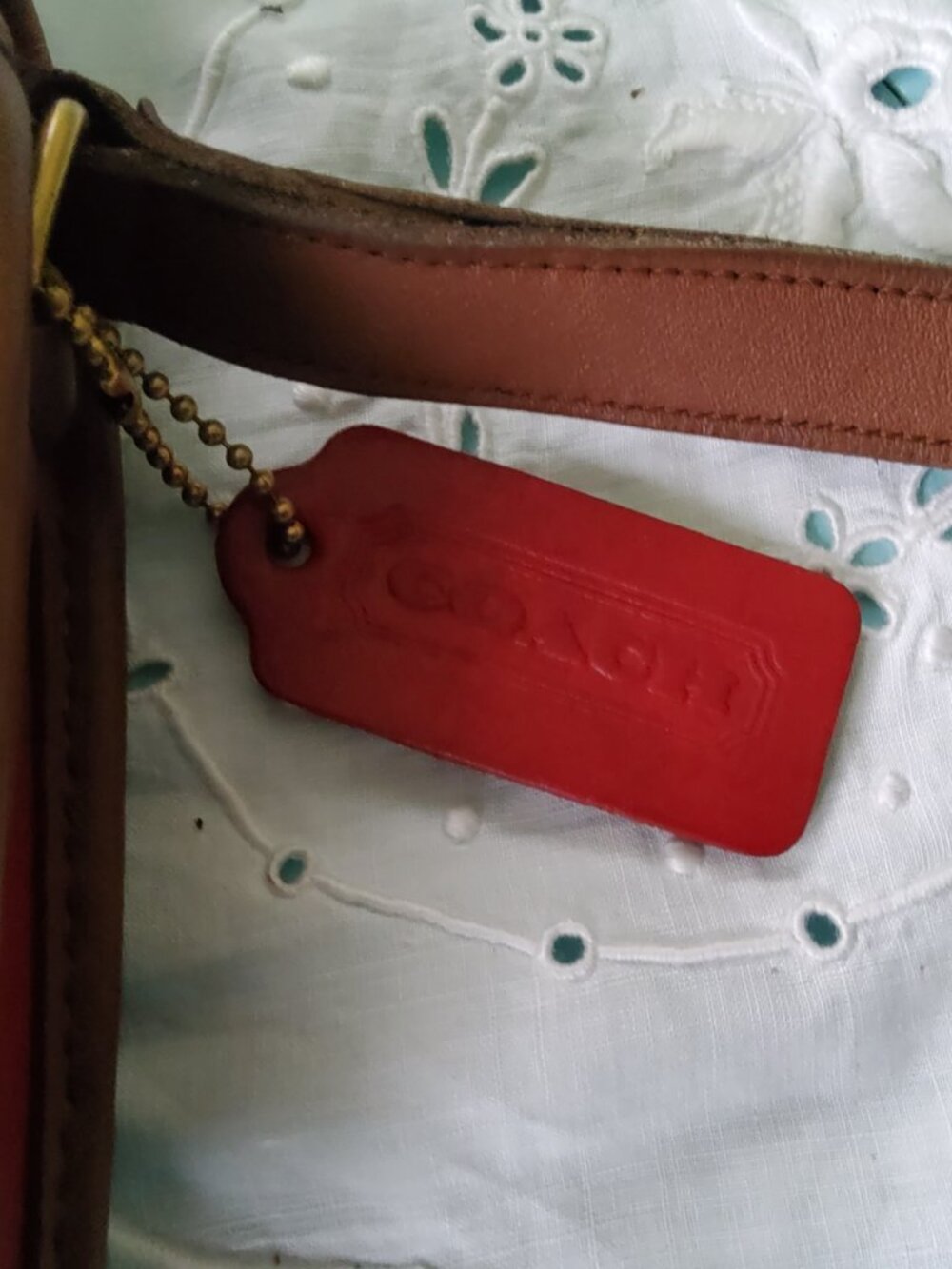Vintage Coach Riding Spectator Crossbody in Red and Tan 6851 + Bag - Picture 6 of 13